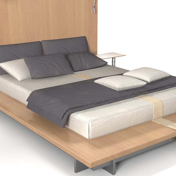 3d peter mali modern - Peter mali modern bed contemporary high back japan style by archstyle
